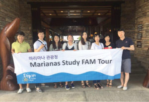 Participants of the Marianas Busan Study FAM Tour inspect Aqua Resort Club Saipan on Oct. 28 as part of their tour of nine hotels and other tourist facilities and attractions in the Northern Mariana Islands.